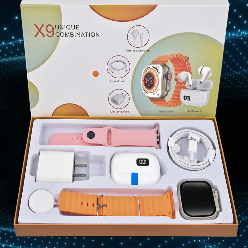 Smartwatch Set:Smart Watch for Men Women, Waterproof Sport Smartwatch Compatible with Iphone & Android