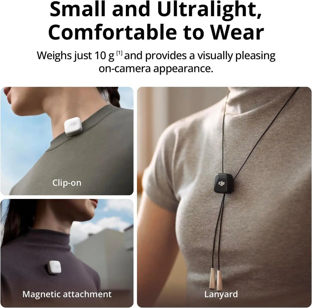 DJI Mic Mini Active Noise Cancelling, Plug-And-Play Ultralight Mic for Camera, Iphone, Android, PC & Tablet, 2-Person Vlog Streaming Team Production
