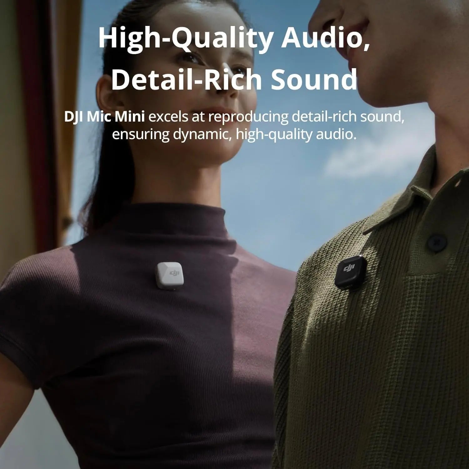 DJI Mic Mini Active Noise Cancelling, Plug-And-Play Ultralight Mic for Camera, Iphone, Android, PC & Tablet, 2-Person Vlog Streaming Team Production