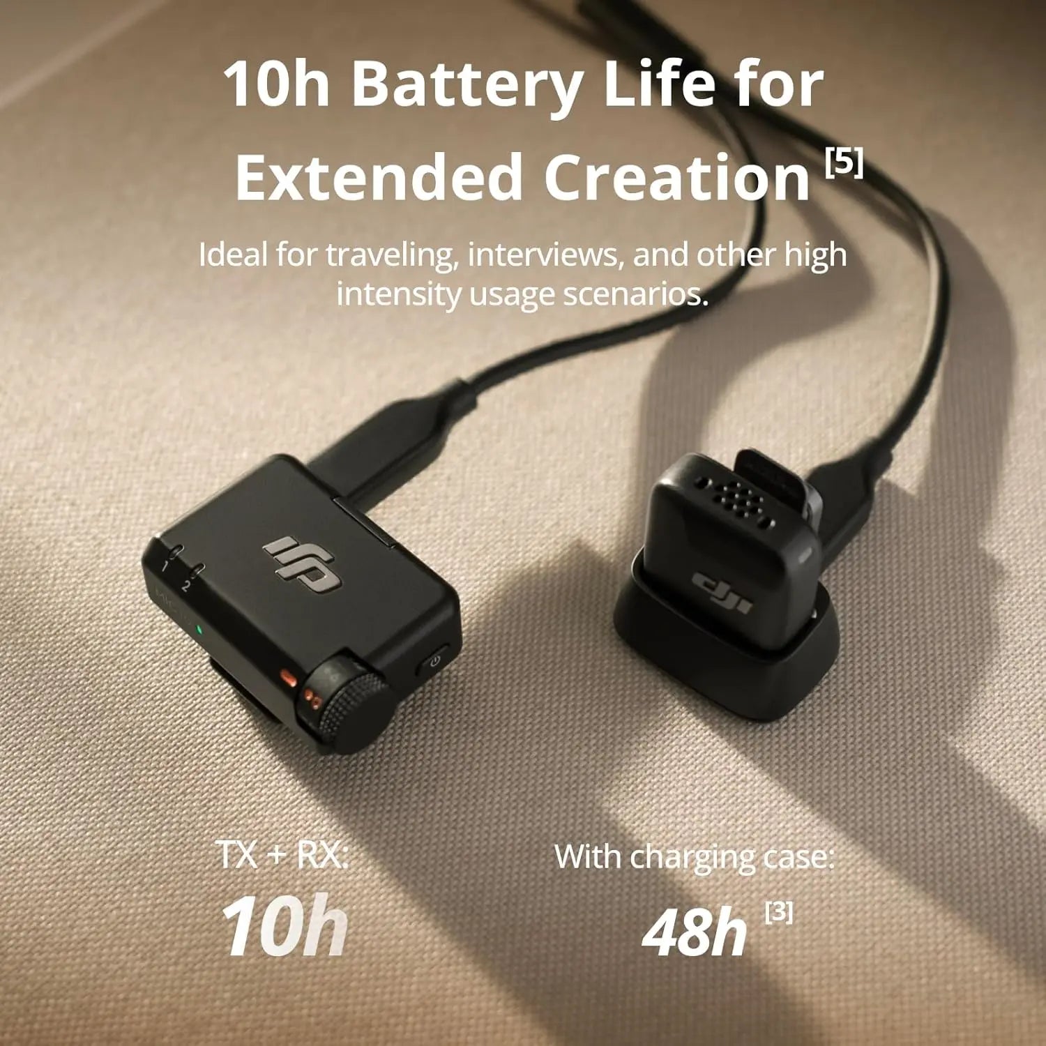 DJI Mic Mini Active Noise Cancelling, Plug-And-Play Ultralight Mic for Camera, Iphone, Android, PC & Tablet, 2-Person Vlog Streaming Team Production