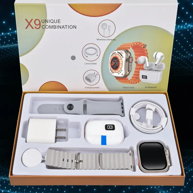 Smartwatch Set:Smart Watch for Men Women, Waterproof Sport Smartwatch Compatible with Iphone & Android