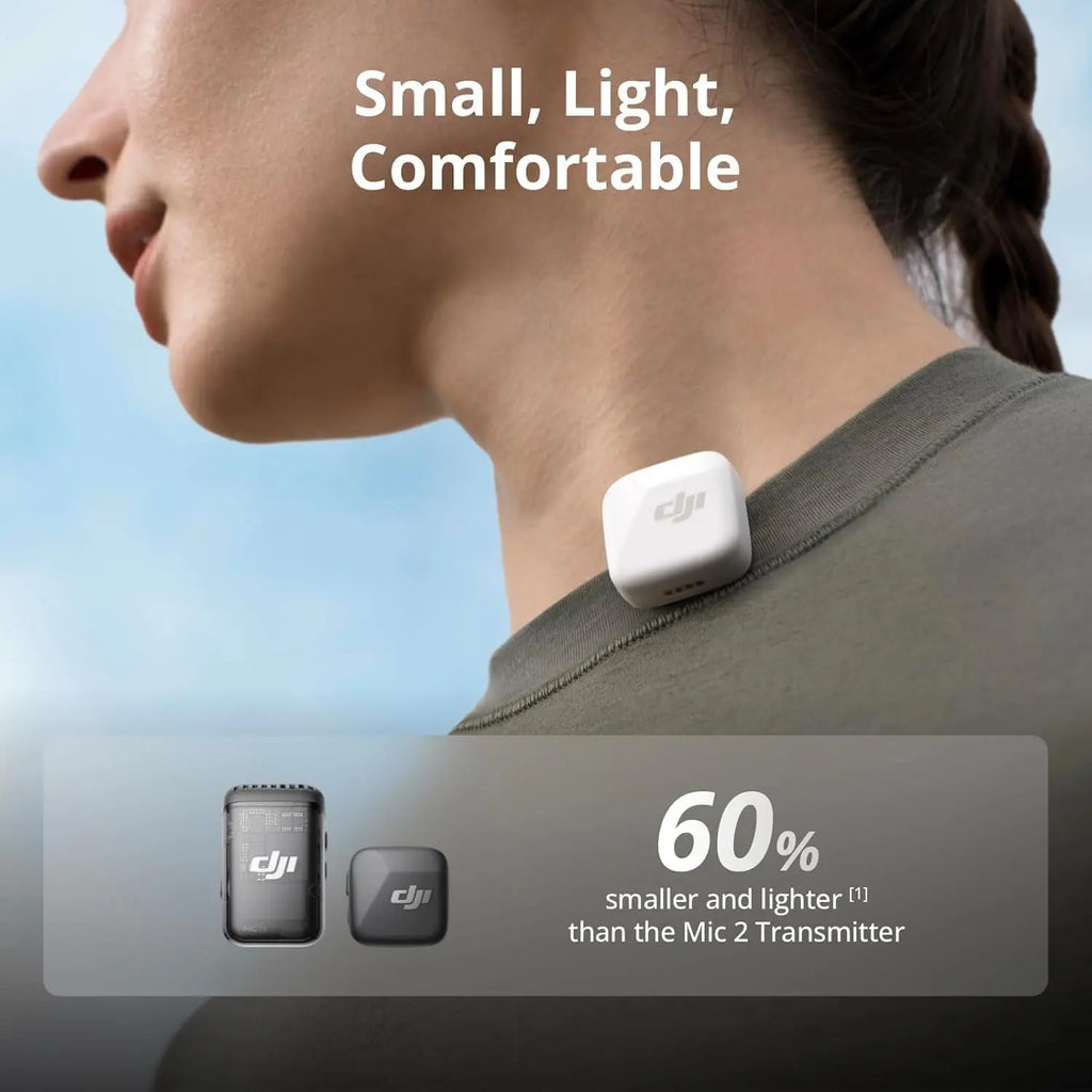 DJI Mic Mini Active Noise Cancelling, Plug-And-Play Ultralight Mic for Camera, Iphone, Android, PC & Tablet, 2-Person Vlog Streaming Team Production