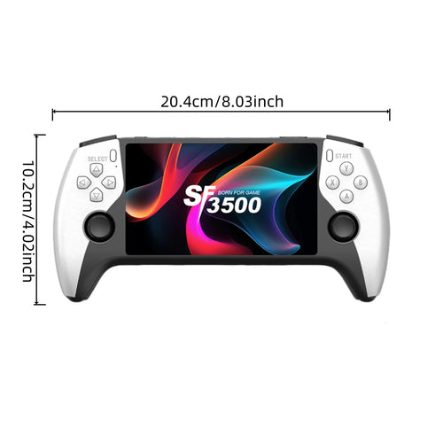 Sf3500 Retro Handheld Games Console, 5-Inch IPS HD Screen, Dual Joystick, Multiple Emulators, HDMI Output, Ergonomic Design, Perfect for Gaming Enthusiasts #GLOBAL PICKS