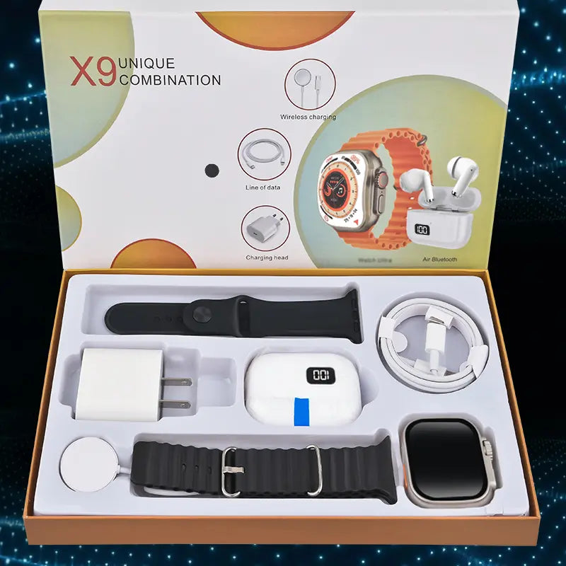 Smartwatch Set:Smart Watch for Men Women, Waterproof Sport Smartwatch Compatible with Iphone & Android